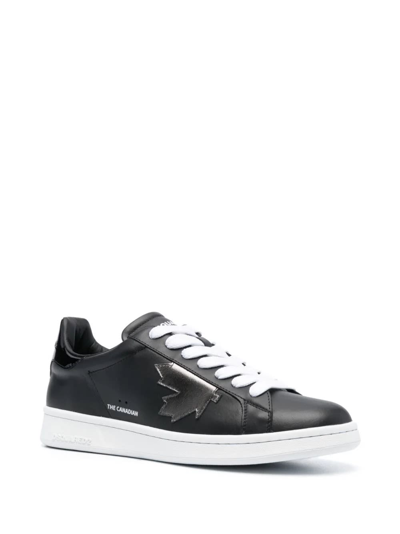 Shop Dsquared2 Black Boxer Sneakers In Nero