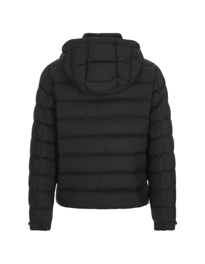 Shop Moncler Black Arneb Short Down Jacket In Nero