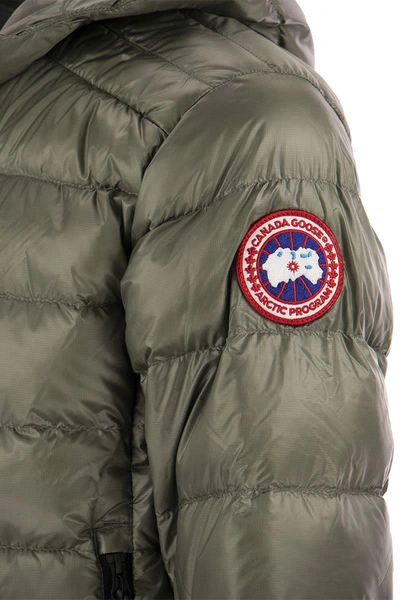 Shop Canada Goose Crofton - Hooded Down Jacket In Sage