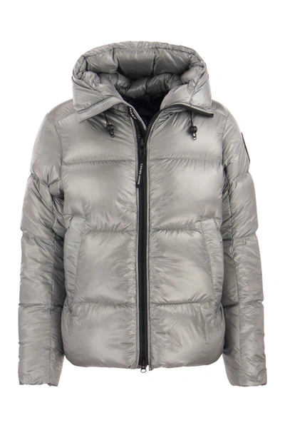 Shop Canada Goose Crofton Puffer- Padded Down Jacket In Grey