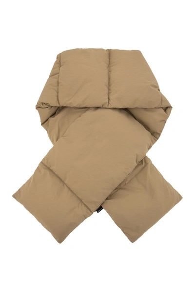 Shop Canada Goose Padded Scarf In Camel
