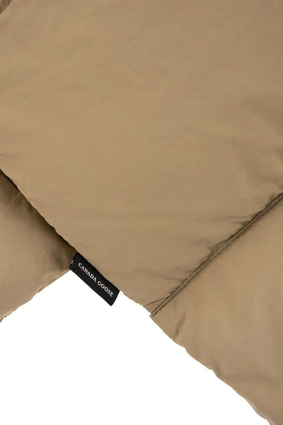 Shop Canada Goose Padded Scarf In Camel