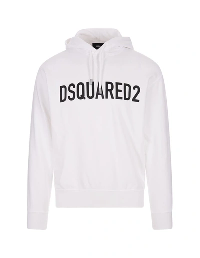 Shop Dsquared2 Eco Dyed Cool Hoodie In In White