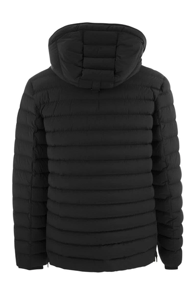 Shop Moose Knuckles Greystone - Hooded Jacket In Black