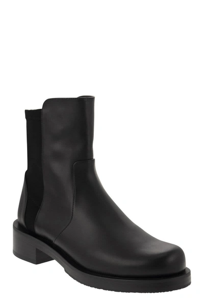 Shop Stuart Weitzman 5050 Bold - Boot With Elastic Band In Black