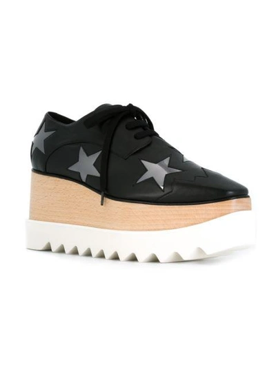 Shop Stella Mccartney Elyse Stars Platform Shoes In Black