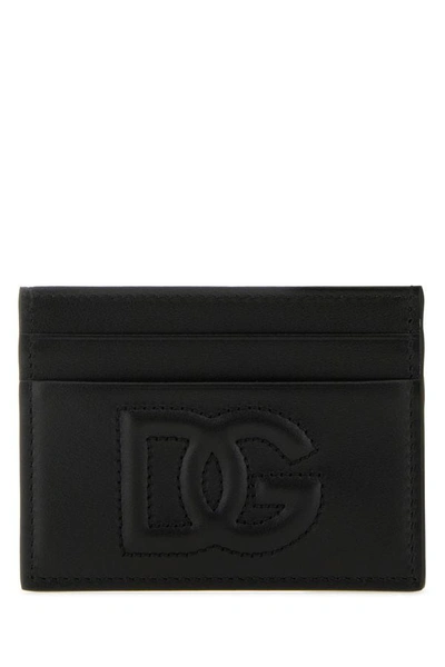 Shop Dolce & Gabbana Woman Black Leather Card Holder