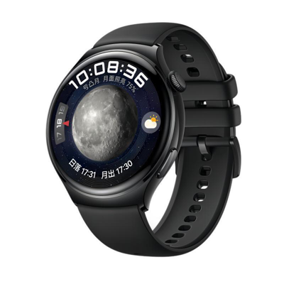 Pre-owned Huawei 2023  Watch 4 Smart Watch Sports Esim Independent Call Temperature In Black