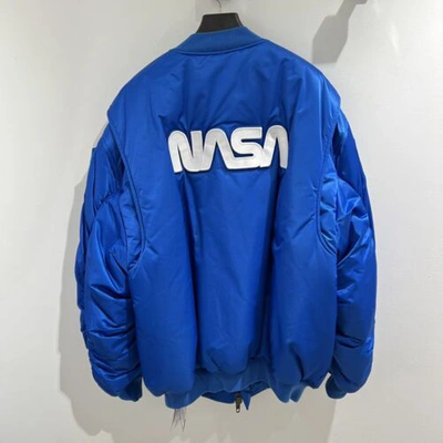 Pre-owned Balenciaga Nasa Oversized Jacket In All Sizes In Blue