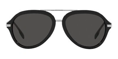 BURBERRY Pre-owned Jude Be 4377 Black/black 58/17/150 Men Sunglasses In Gray