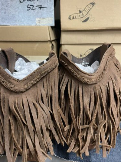 Pre-owned Freebird By Steven Howdy Boot Size 7 Rare Msrp $350. Leather Soles In Brown