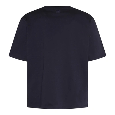 Shop Ami Alexandre Mattiussi Ami Paris T-shirts And Polos Blue
