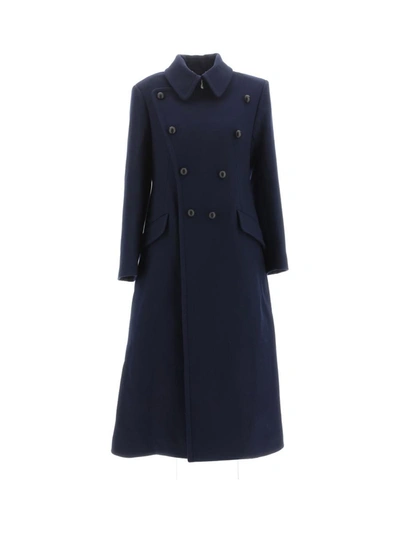 Shop Chloé Coats In Anthracite Blue