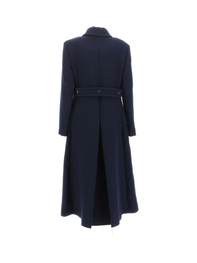 Shop Chloé Coats In Anthracite Blue