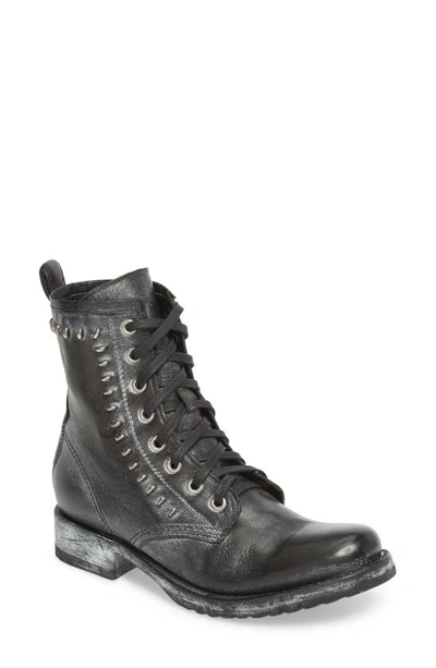 Shop Frye Veronica Rebel Combat Boot In Black