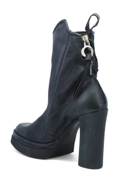 Shop As98 Vale Platform Bootie In Black