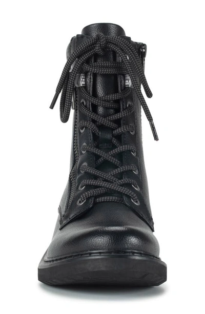 Shop Baretraps Holden Faux Leather Combat Boot In Black