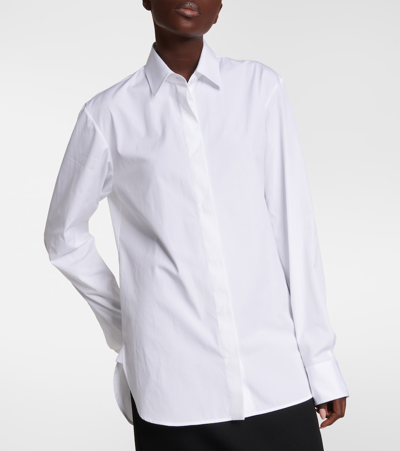 Shop The Row Derica Cotton Poplin Shirt In White