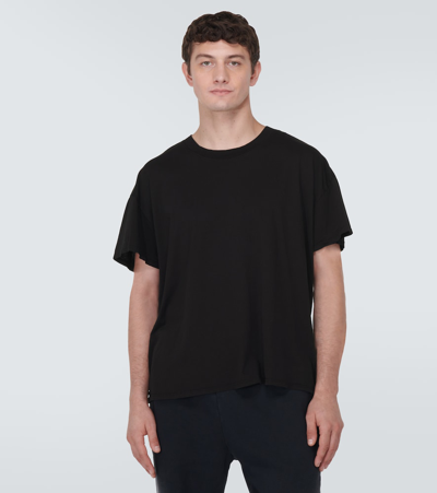 Shop Les Tien Cotton Jersey T-shirt In Black