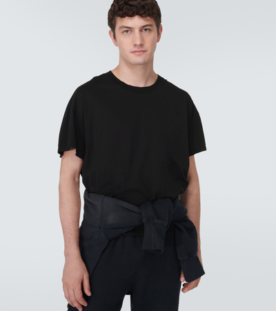 Shop Les Tien Cotton Jersey T-shirt In Black