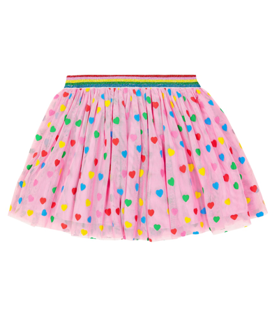 Shop Stella Mccartney Printed Tulle Skirt In Multicoloured