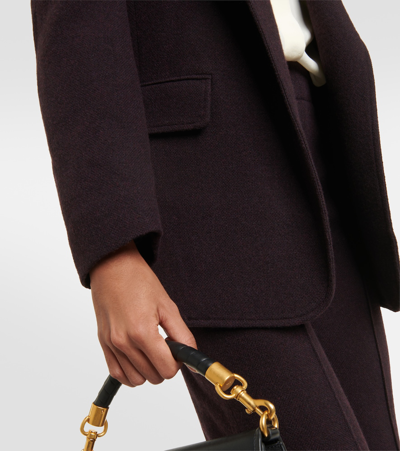 Shop Chloé Wool And Cashmere Blazer In Brown
