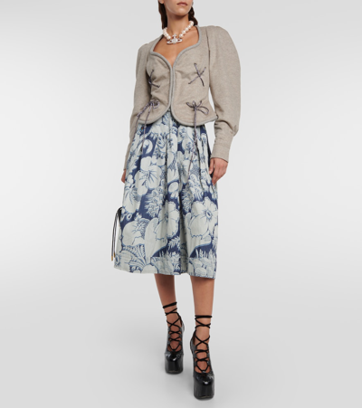 Shop Vivienne Westwood Gexi Spencer Wool-blend Jacket In Beige