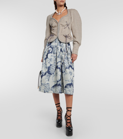 Vivienne Westwood Gexi Spencer Wool-blend Jacket In Beige