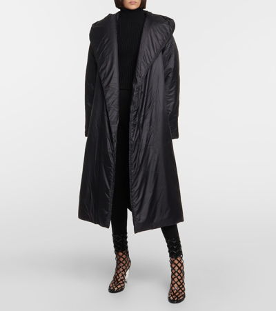 Shop Alaïa Puffer Coat In Black
