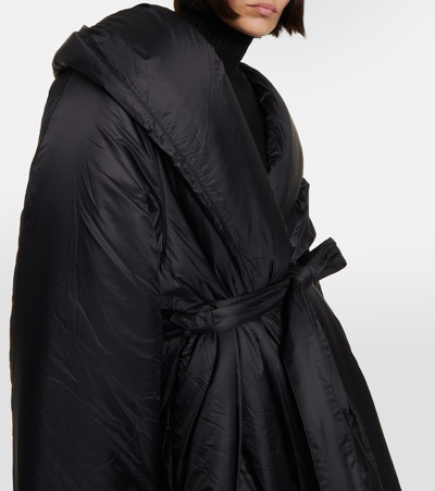 Shop Alaïa Puffer Coat In Black