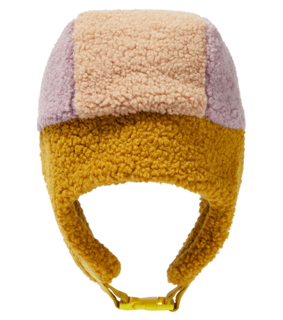Shop Bobo Choses Faux Shearling Chapka Hat In Multicoloured