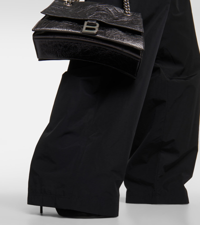 Balenciaga 3b Sports Icon Poplin Track Pants In Black