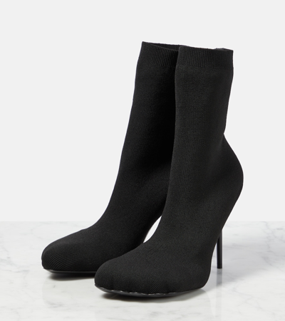 Shop Balenciaga Anatomic Sock Ankle Boots In Black