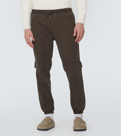 Shop Jacquemus Le Jogging Camargue Cotton Fleece Sweatpants In Brown