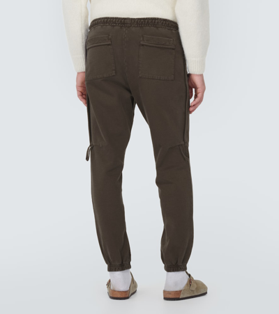 Shop Jacquemus Le Jogging Camargue Cotton Fleece Sweatpants In Brown