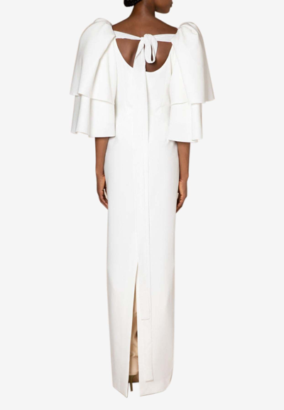Shop Roksanda Double Layer Sleeve Akilah Dress In White
