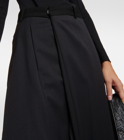 Shop Balenciaga Upcycled Maxi Skirt In Black