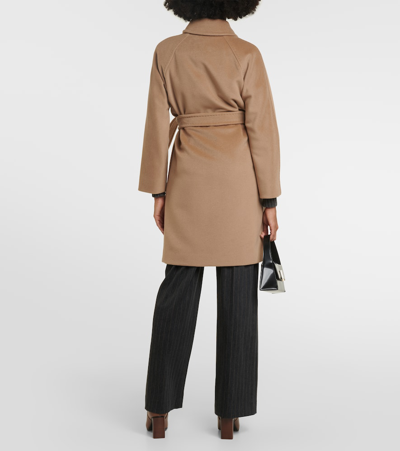 Shop Max Mara Estella Wool And Cashmere Coat In Beige