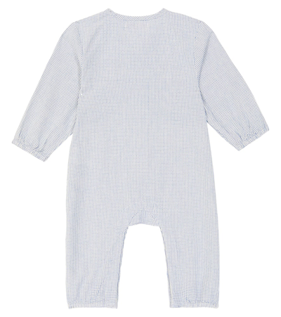 Shop Tinycottons Baby Tiny Poodle Cotton Playsuit In Blue