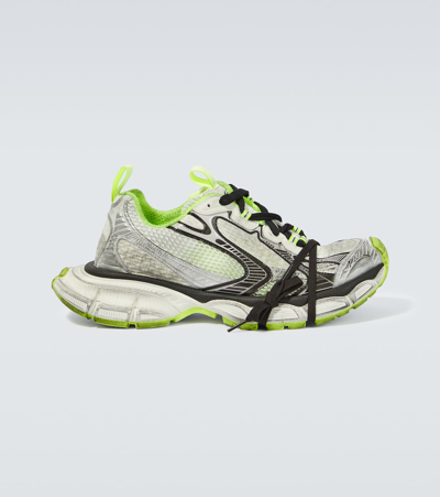 Balenciaga 3xl Distressed Mesh And Rubber Sneakers In Multicoloured