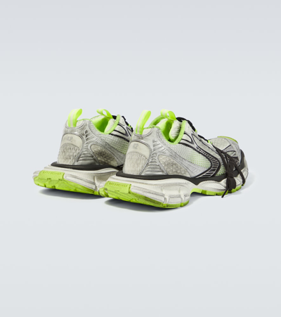 Balenciaga 3xl Distressed Mesh And Rubber Sneakers In Multicoloured