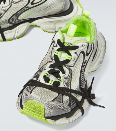 Balenciaga 3xl Distressed Mesh And Rubber Sneakers In Multicoloured