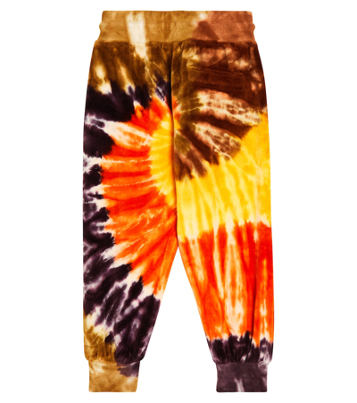 Molo Alvar Tie-dye Cotton Sweatpants In Multicoloured