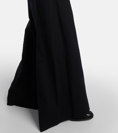 Ann Demeulemeester Virgin Wool Maxi Skirt In Black