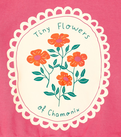 Tinycottons Printed Cotton Jersey Sweatshirt In Pink