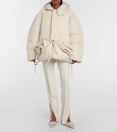 Shop Jacquemus La Doudoune Capullo Puffer Jacket In White