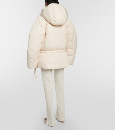 Shop Jacquemus La Doudoune Capullo Puffer Jacket In White