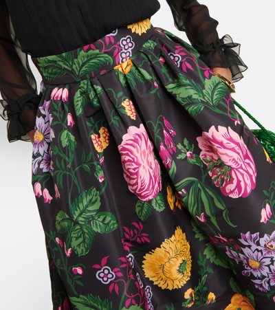 Shop Carolina Herrera Floral Ball Skirt In Black