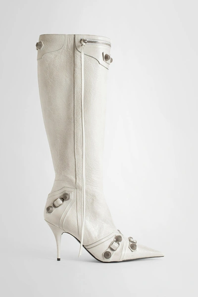 Shop Balenciaga Woman White Boots