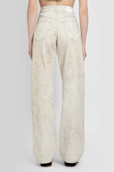 Shop Dries Van Noten Woman Off-white Jeans